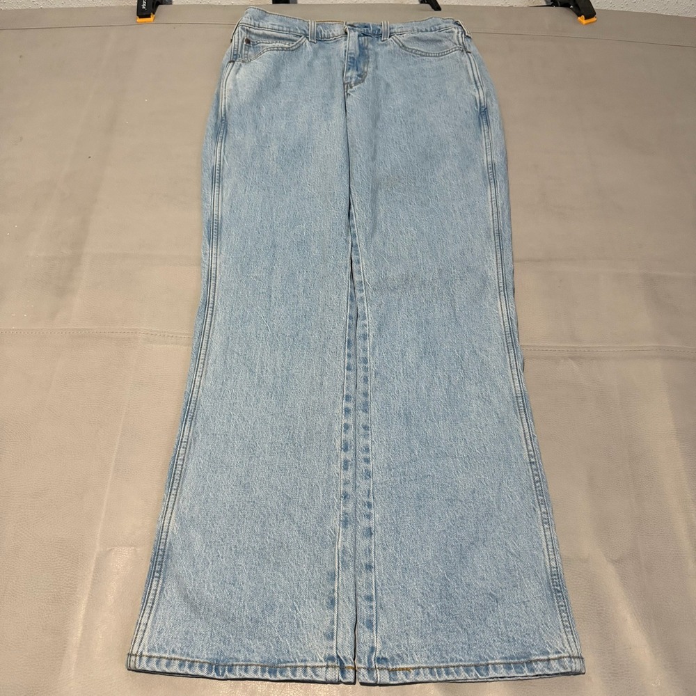Levi 537 Jean Men 33x32 Blue Regular Boot Western Western Light Wash Denim-9526